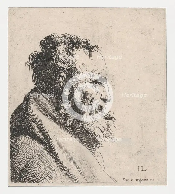 Bust of an Old Man, 1620-74. Creator: Jan Lievens.