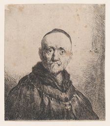 Bust of an Old Man, Frontal, 17th century. Creator: Jan Lievens