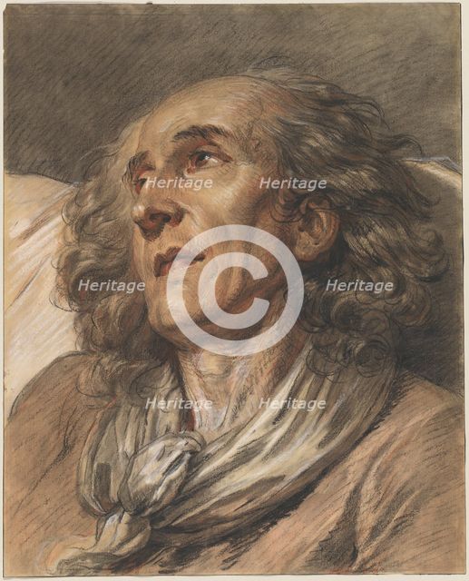 Bust of an Old Man, probably 1763. Creator: Jean-Baptiste Greuze.