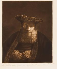 Bust of an Old Man with Velvet Cap, (c1630s), c1765. Creator: William Baillie