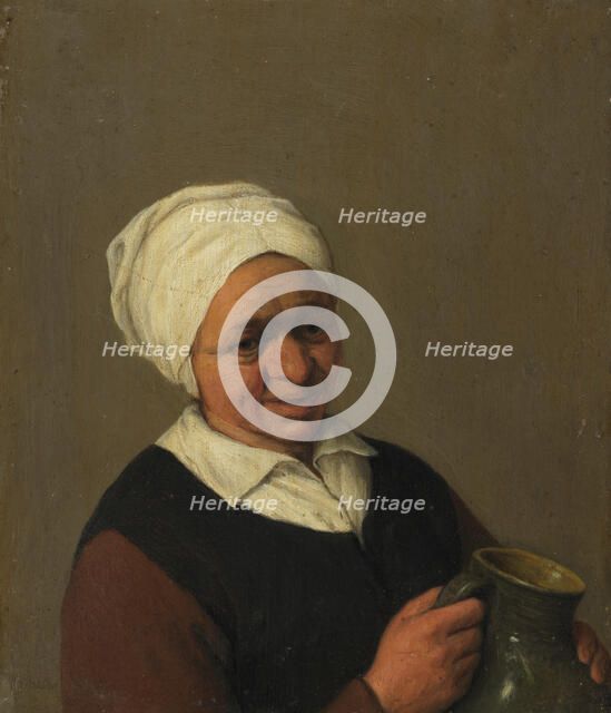 Bust of an Old Peasant Woman Holding a Jug, after 1643. Creator: Unknown.
