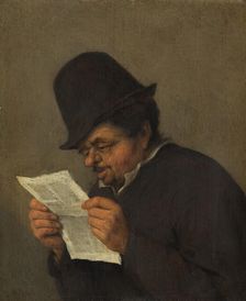Bust of an Old Peasant Reading a Paper, after 1647. Creator: Unknown