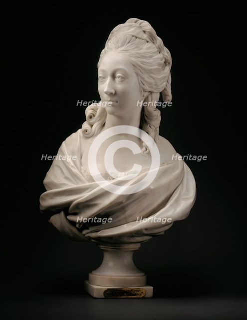Bust of Anne-Marie-Louise Thomas de Domangeville de Sérilly, Comtesse de Pange, 1780. Creator: Jean-Antoine Houdon.