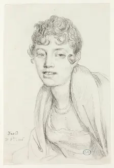 Bust of Angelique Mongez, 1806. Creator: Jacques-Louis David