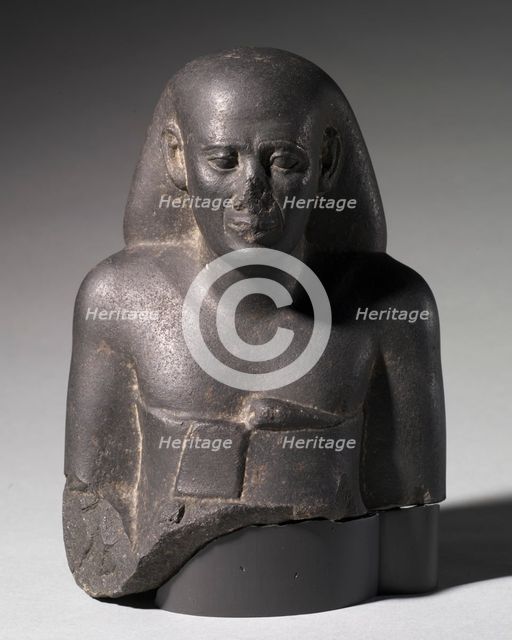 Bust of Ankh-Hor, 525-404 BC. Creator: Unknown.