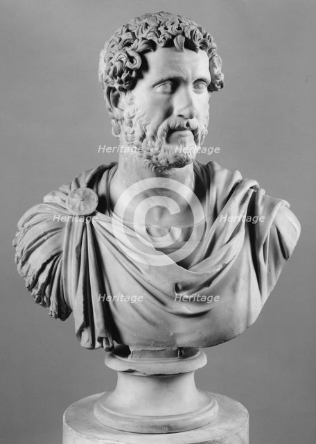 Bust of Antoninus Pius, Mid 2nd cen. AD. Creator: Art of Ancient Rome, Classical sculpture  .