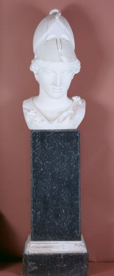 Bust of Athena, 1888. Artist: Piazza-Crarara