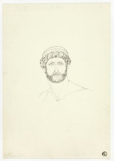 Bust of Bearded Man, n.d. Creator: John Flaxman
