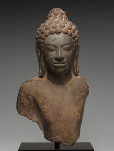 Bust of Buddha, c. 700. Creator: Unknown