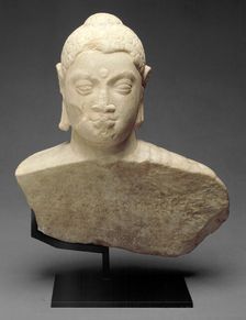 Bust of Buddha, c. 3rd century. Creator: Unknown