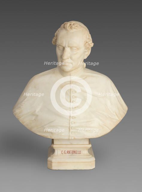 Bust of Cardinal Giacomo Antonelli, 1859. Creator: Auguste Clésinger.
