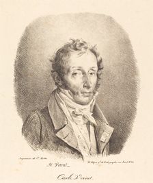 Bust of Carle Vernet, 1817. Creator: Emile Jean-Horace Vernet