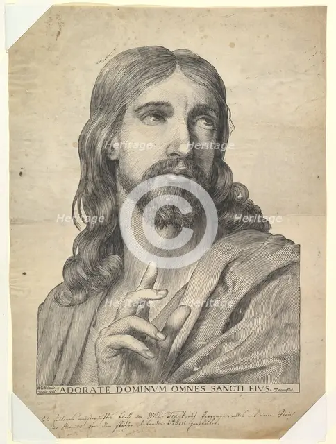 Bust of Christ Blessing, 17th century. Creator: Wilhelm Traut.