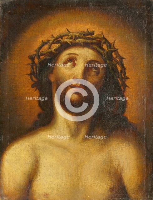 Bust of Christ with a Crown of Thorns, 17th century. Creator: Unknown.