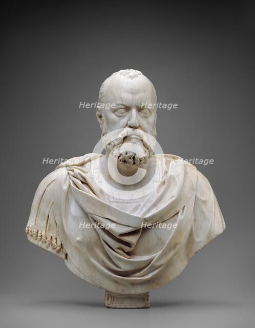 Bust of Cosimo I, Grand Duke of Tuscany, c1572. Creator: Giovanni Bandini.