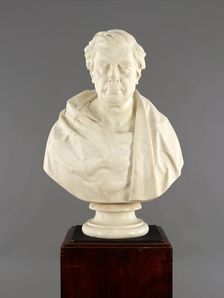 Bust of David Cox (1783-1859), 1860. Creator: Peter Hollins