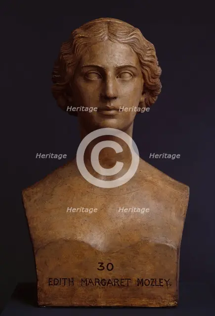 Bust of Edith Margaret Mozley, 1864. Creator: John Gibson.