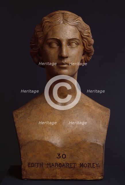 Bust of Edith Margaret Mozley, 1864. Creator: John Gibson.