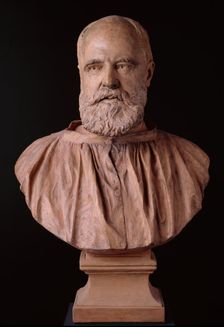 Bust of Edward Armitage, R.A., 1876. Creator: Joseph Edgar Boehm