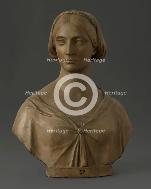 Bust of Elizabeth, Duchess of Wellington, 1857. Creator: John Gibson.