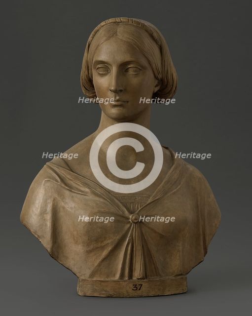 Bust of Elizabeth, Duchess of Wellington, 1857. Creator: John Gibson.