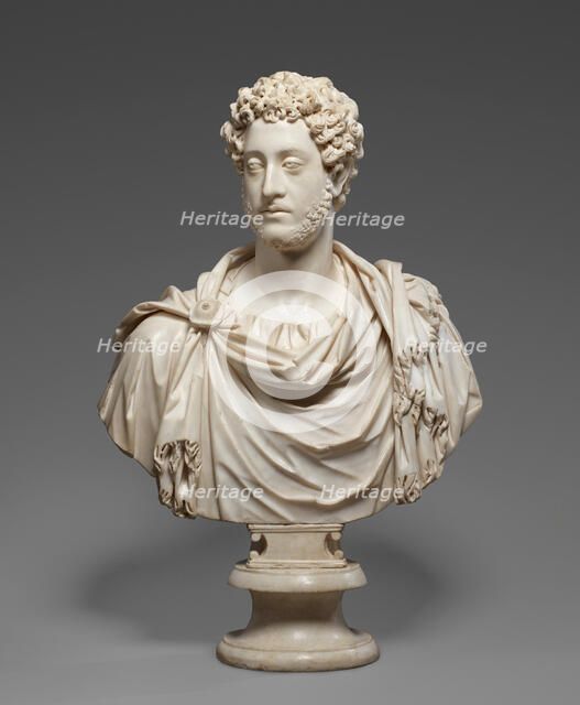 Bust of Emperor Commodus, A.D. 180-185. Creator: Unknown.