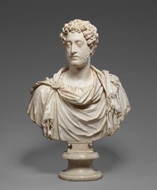 Bust of Emperor Commodus, A.D. 180-185. Creator: Unknown