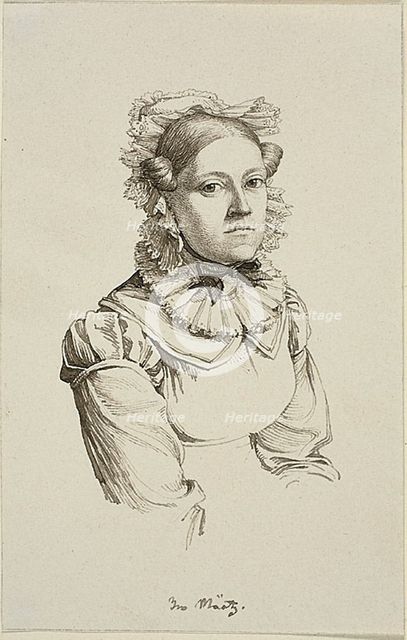 Bust of Eva Maatz, c. 1827. Creator: Gerhard Wilhelm von Reutern.