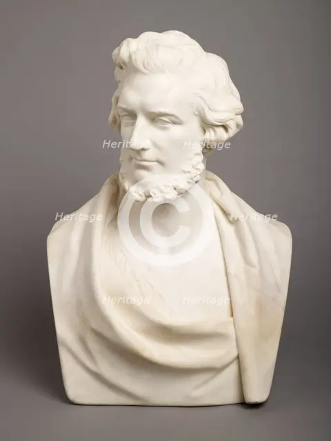 Bust of Felix Mendelssohn-Bartholdy, 1850. Creator: Peter Hollins.