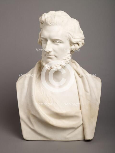 Bust of Felix Mendelssohn-Bartholdy, 1850. Creator: Peter Hollins.