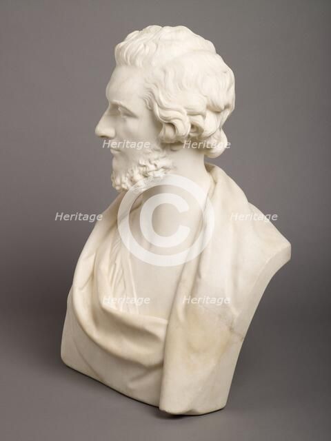 Bust of Felix Mendelssohn-Bartholdy, 1850. Creator: Peter Hollins.