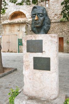 Bust of Frederic Chopin, Valldemossa, Mallorca, Spain, 2008. Creator: Peter Thompson