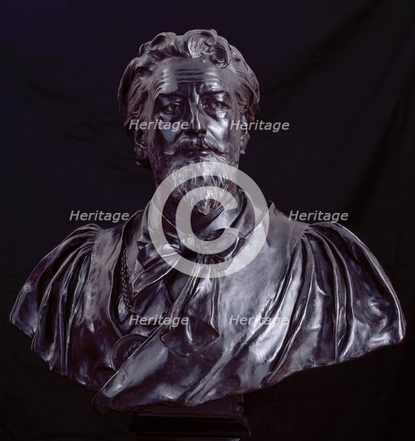 Bust of Frederic, Lord Leighton, P.R.A., 1892. Creator: Thomas Brock.