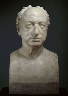 Bust of George Dance, R.A, 1827. Creator: Charles Rossiter