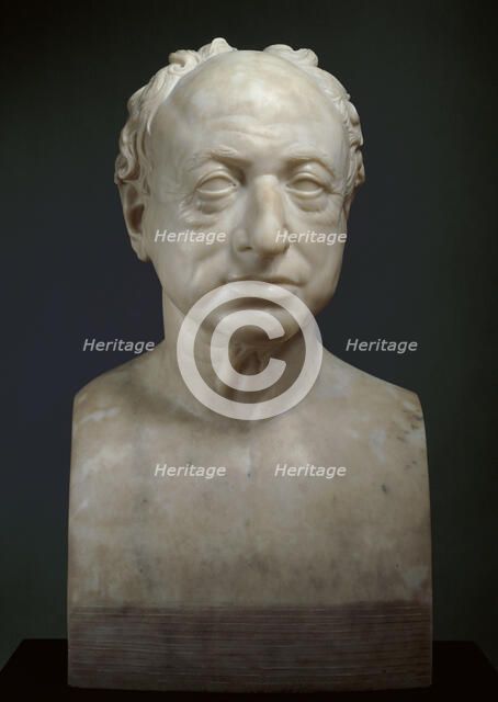Bust of George Dance, R.A, 1827. Creator: Charles Rossiter.