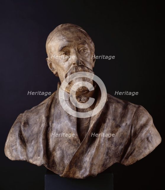 Bust of George Frederic Watts, R.A., 1889. Creator: Alfred Gilbert.
