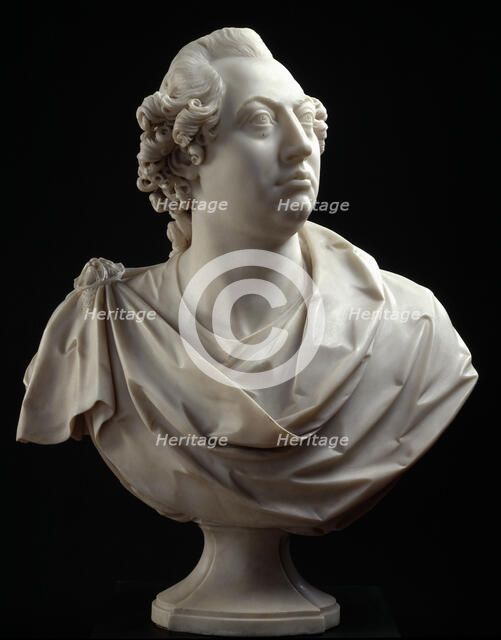 Bust of George III, 1773. Creator: Agostino Carlini.
