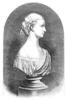 Bust of H.R.H. the Princess of Wales, by Marshall Wood, 1864. Creator: Unknown