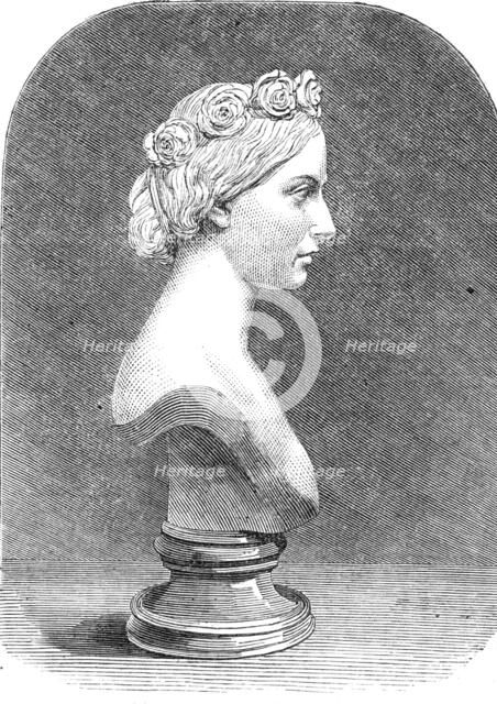 Bust of Her Royal Highness the Princess Alice, by Mrs. Thornycroft, 1862. Creator: Unknown.
