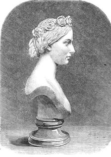 Bust of Her Royal Highness the Princess Alice, by Mrs. Thornycroft, 1862. Creator: Unknown