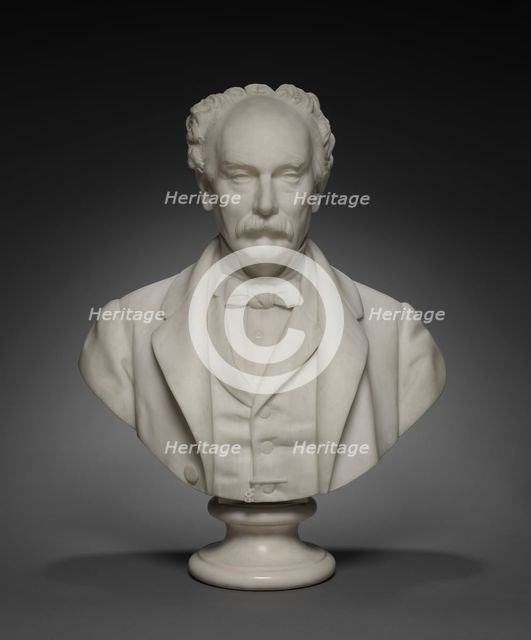 Bust of Hinman B. Hurlbut, c. 1870 - 1883. Creator: Giovanni Cintselli (Italian, 1832-1883).