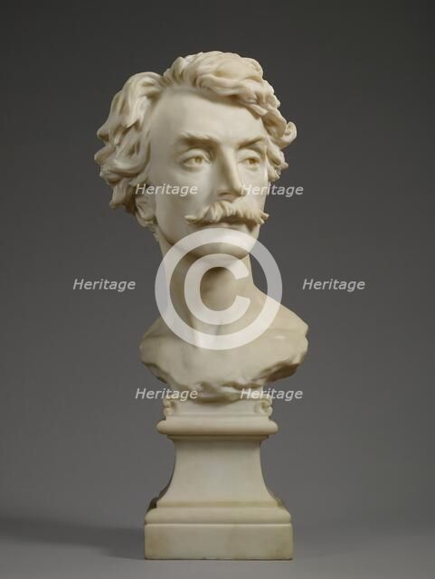 Bust of Jean Léon Gérôme (1824-1904), 1872-1873. Creator: Jean-Baptiste Carpeaux.