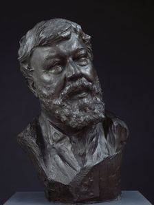 Bust of John Macallan Swan, R.A., 1910. Creator: William Goscombe John