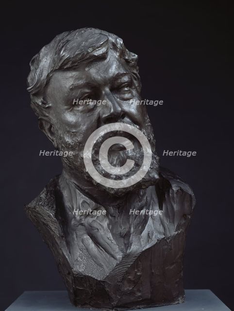 Bust of John Macallan Swan, R.A., 1910. Creator: William Goscombe John.
