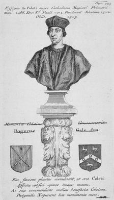Bust of John Colet who founded St Paul's School in 1512, 1800. Artist: Anon