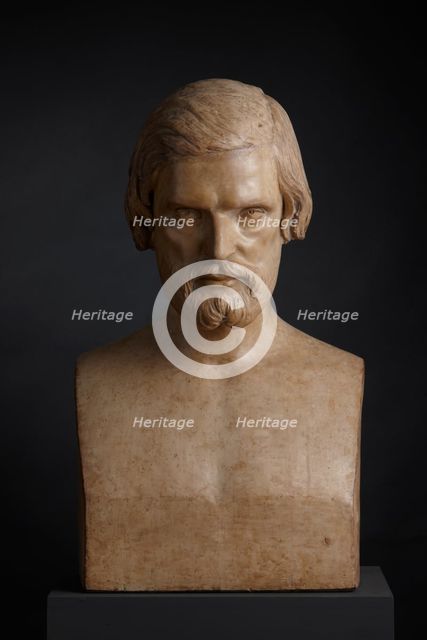 Bust of John Gibson R.A., 1864. Creator: Isobel Cholmeley.