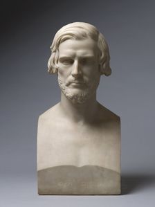 Bust of John Gibson, R.A., 1868. Creator: William Theed