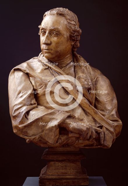 Bust of Joseph Wilton, R.A., c1760. Creator: Louis Francois Roubiliac.