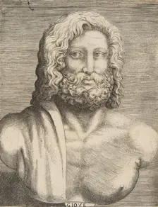 Bust of Jupiter, ca 1531-76. Creator: Giulio Bonasone