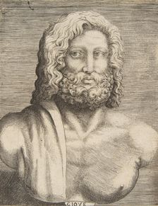 Bust of Jupiter, ca 1531-76. Creator: Giulio Bonasone